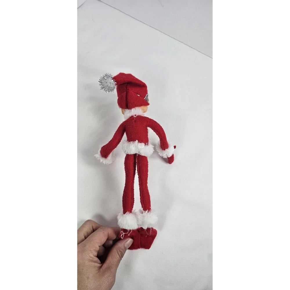 Annalee Christmas Elf Doll Red Santa Outfit Poseable‎ Holiday Decoration 9
